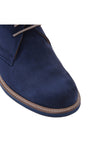 Ankle boot in blue suede leather