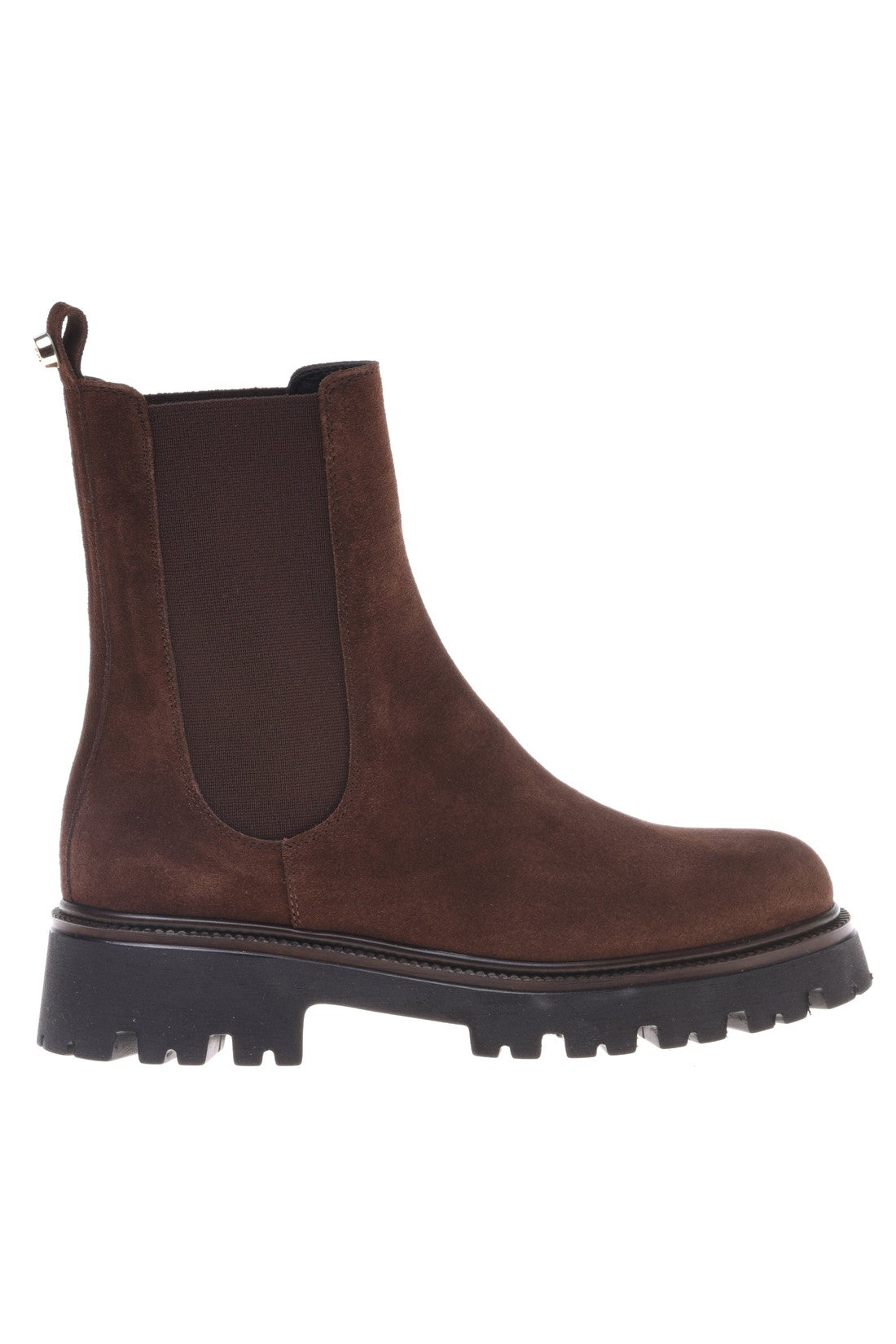 Ankle boot in brown suede