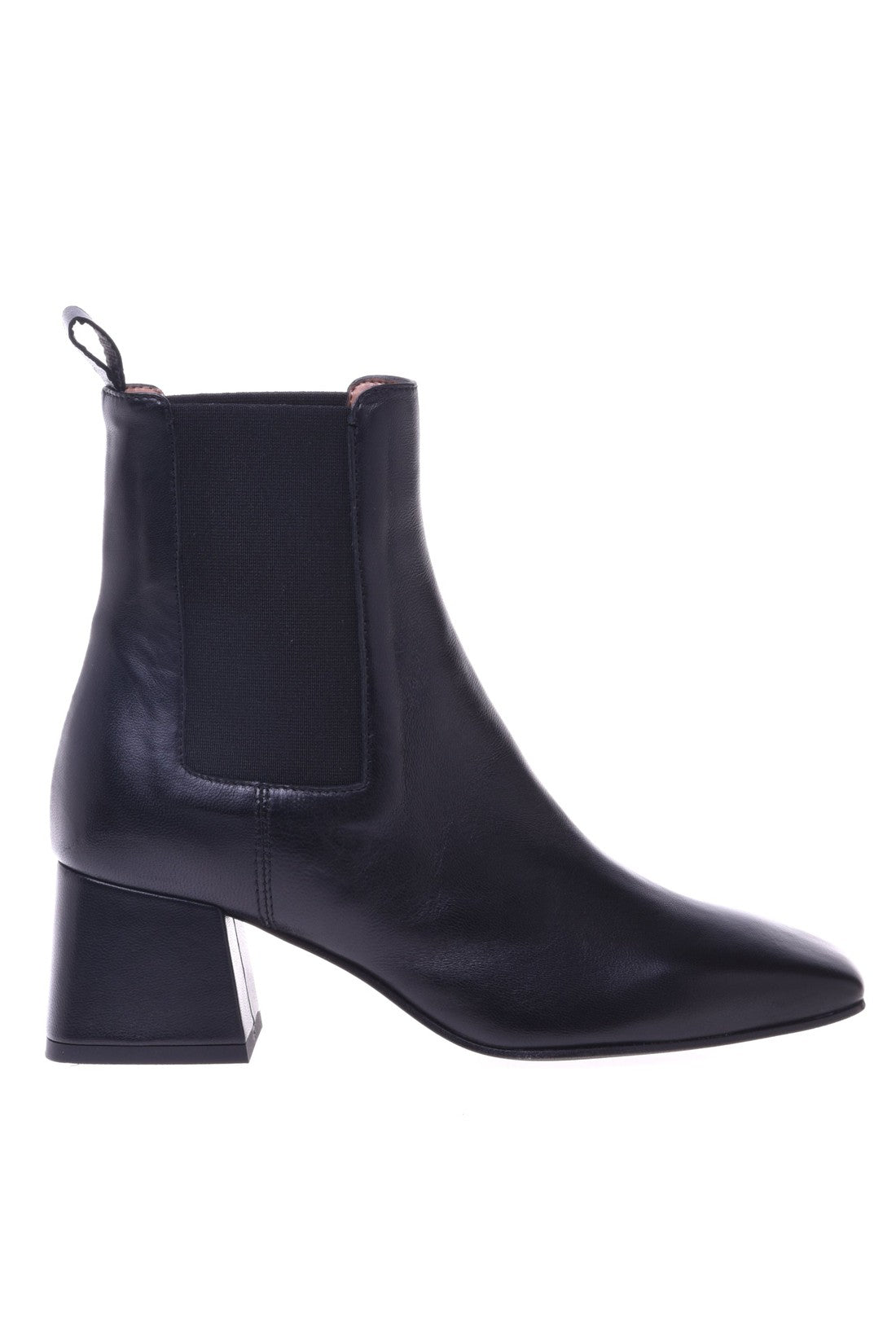 Ankle boots in black nappa leather