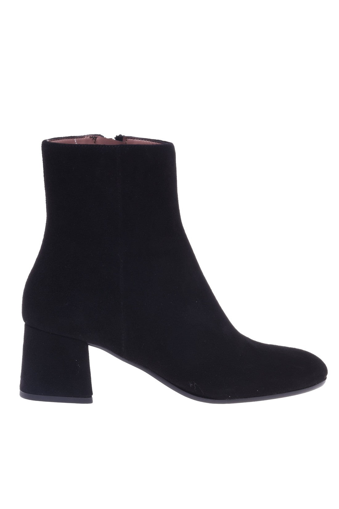 Ankle boots in black suede