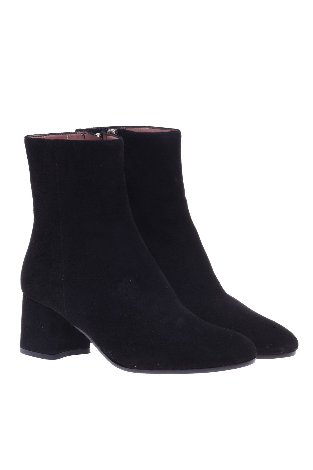 Ankle boots in black suede