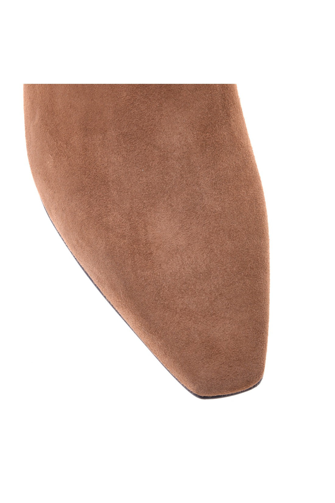 Ankle boots in tan suede