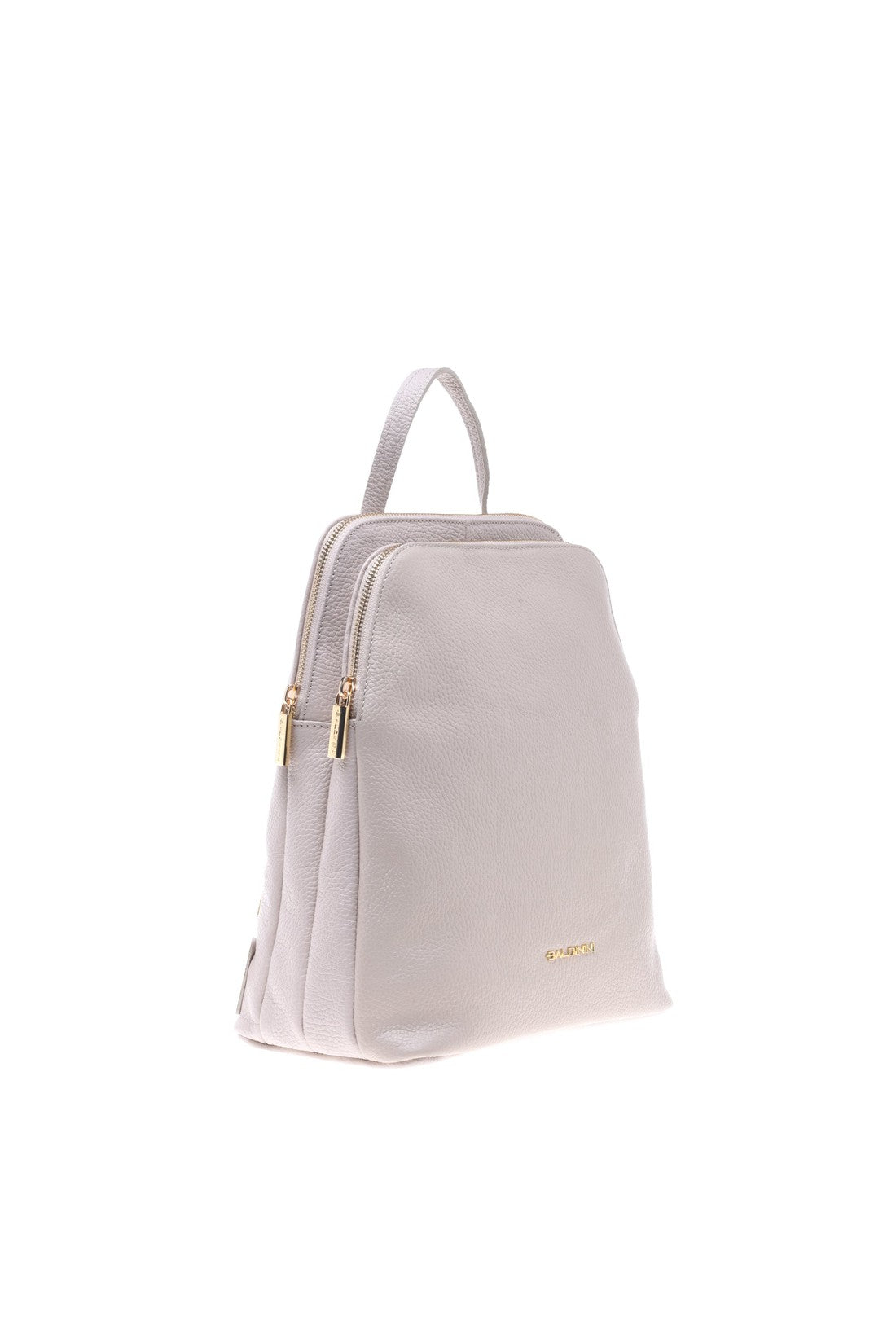 Backpack in cream tumbled leather