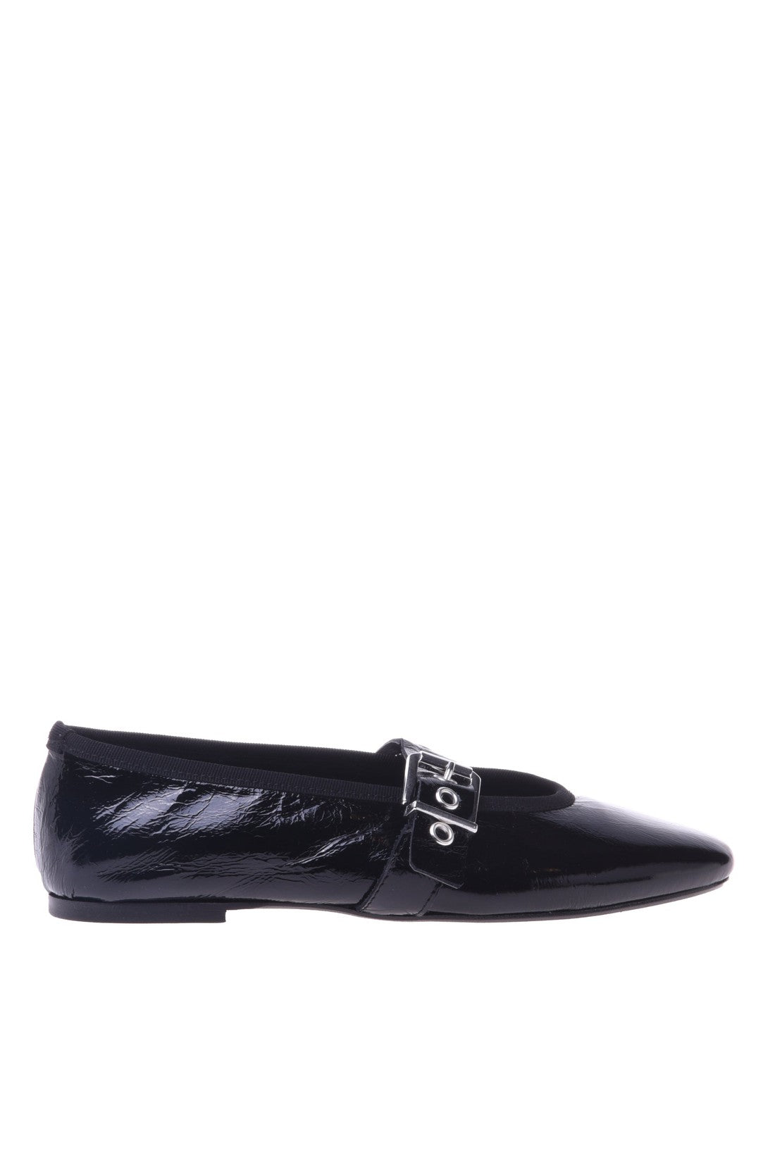 Ballet flat in black naplak