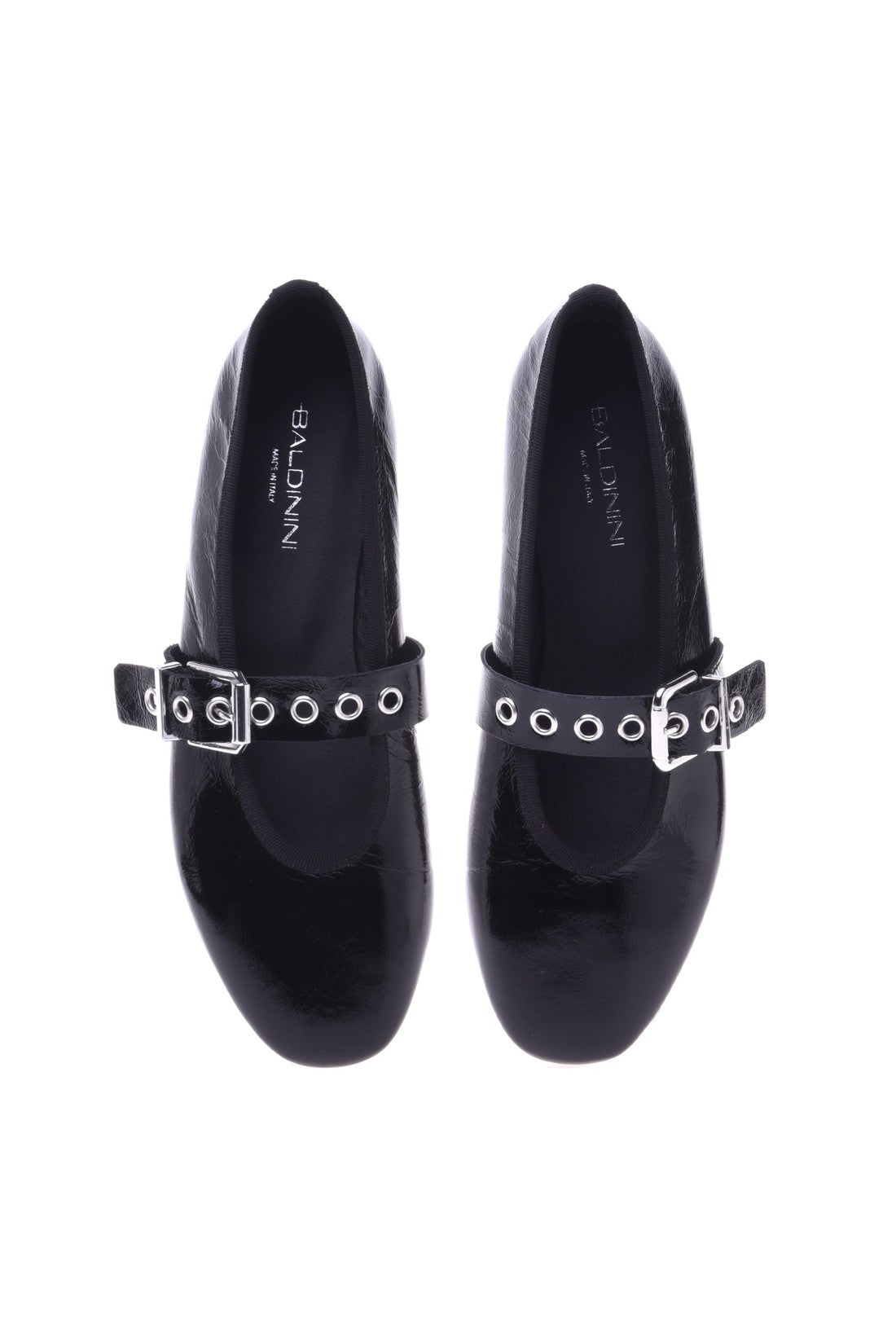 Ballet flat in black naplak