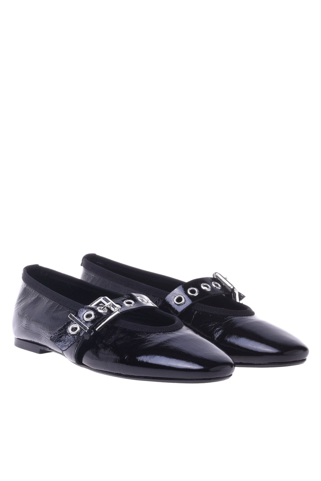 Ballet flat in black naplak