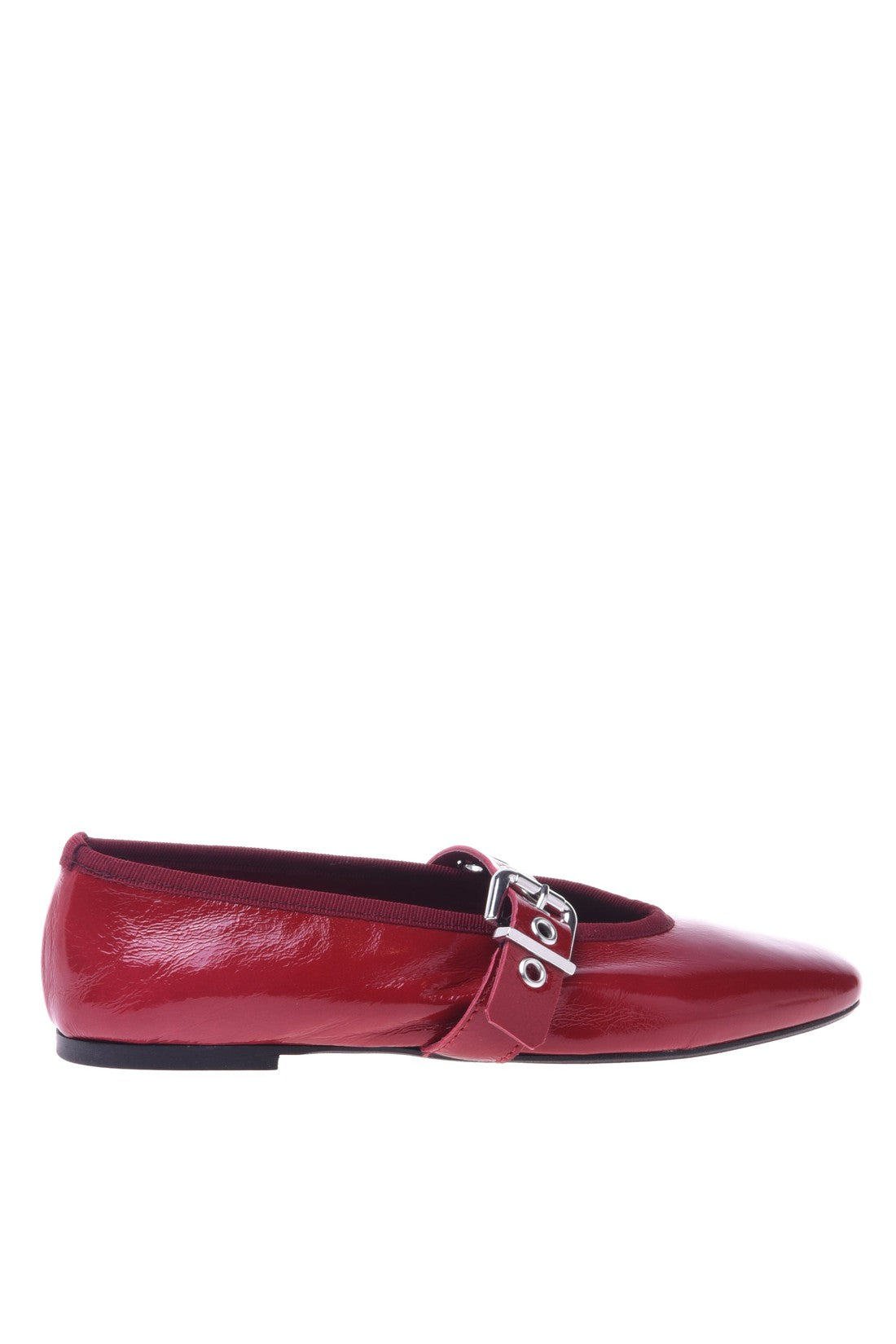 Ballet flat in red naplak