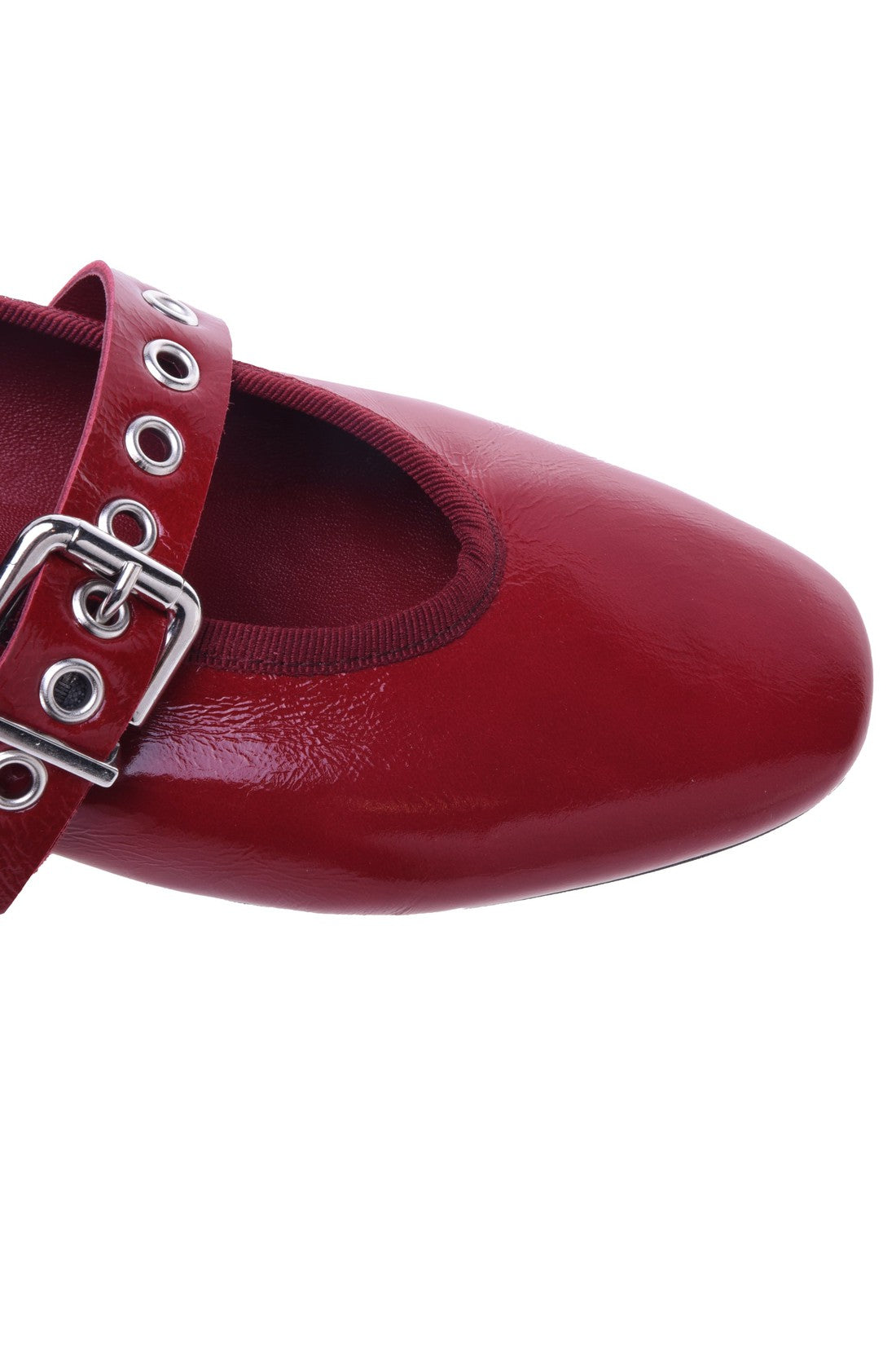 Ballet flat in red naplak