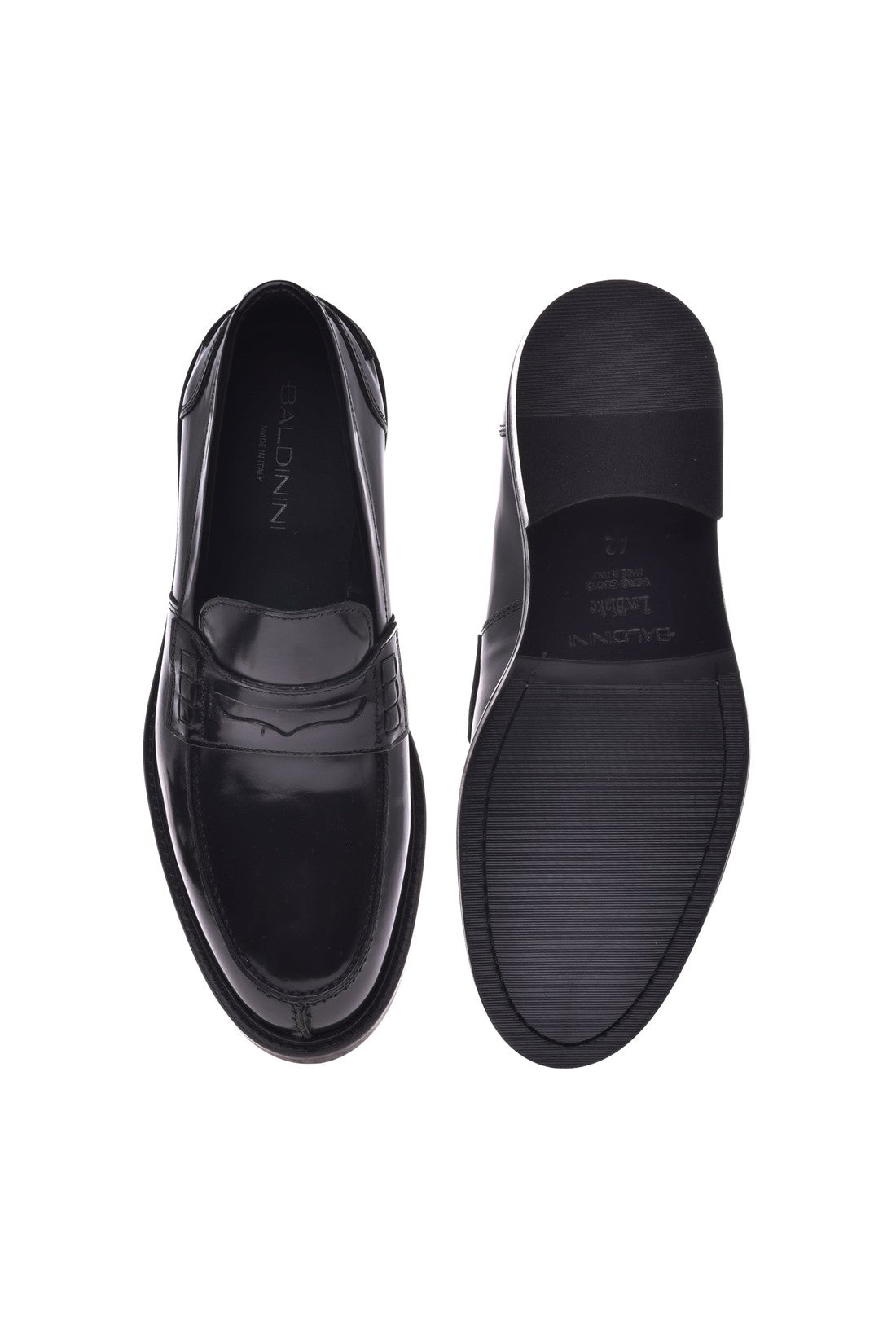 Black calfskin loafers