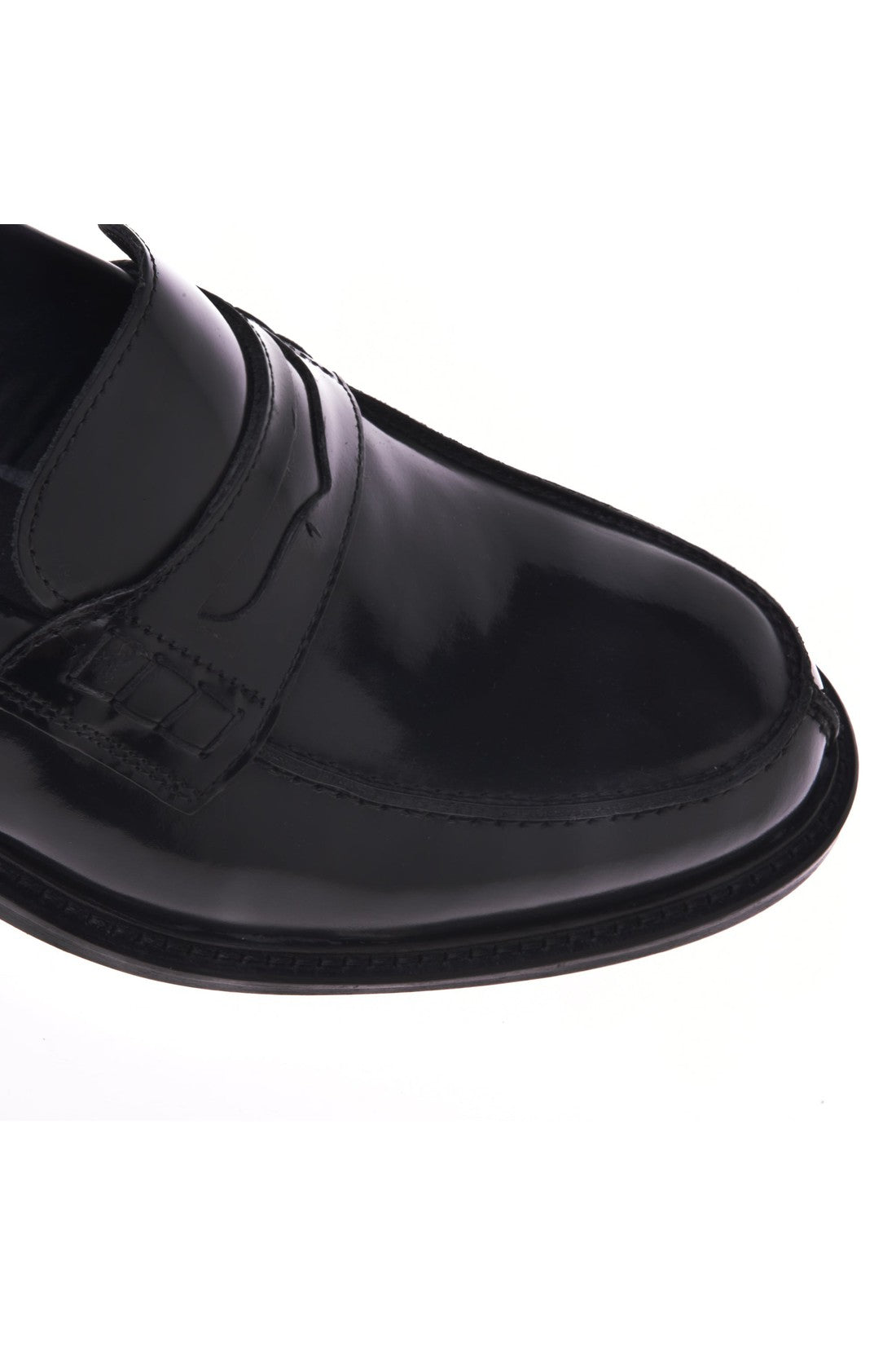 Black calfskin loafers