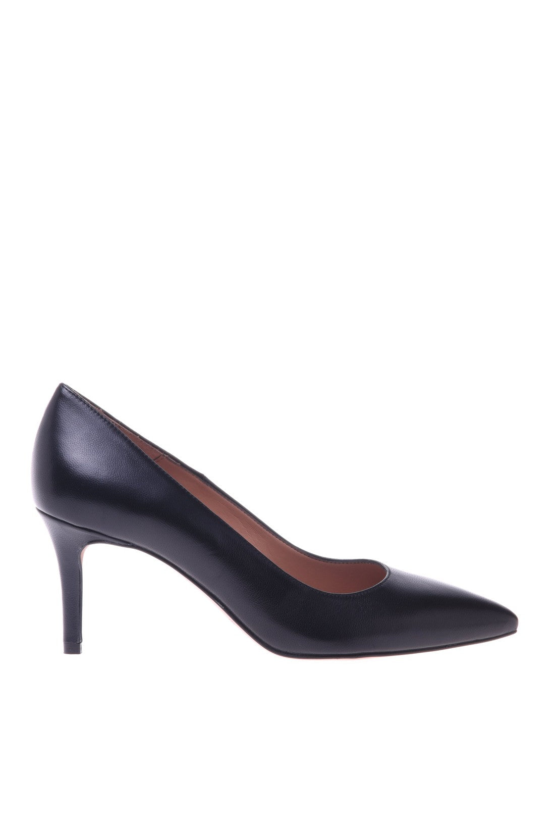 Court shoes in black nappa