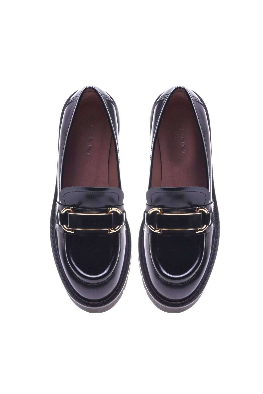 Loafer in black shiny calfskin