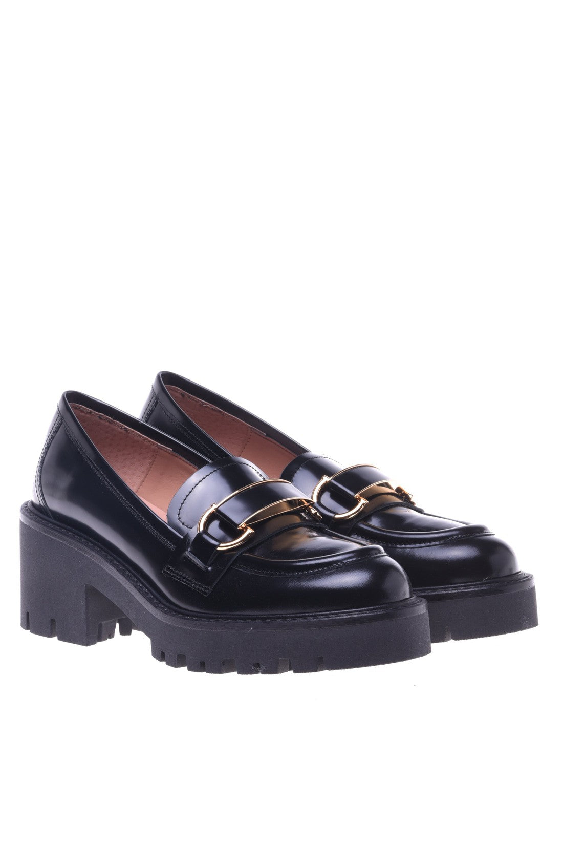 Loafer in black shiny calfskin