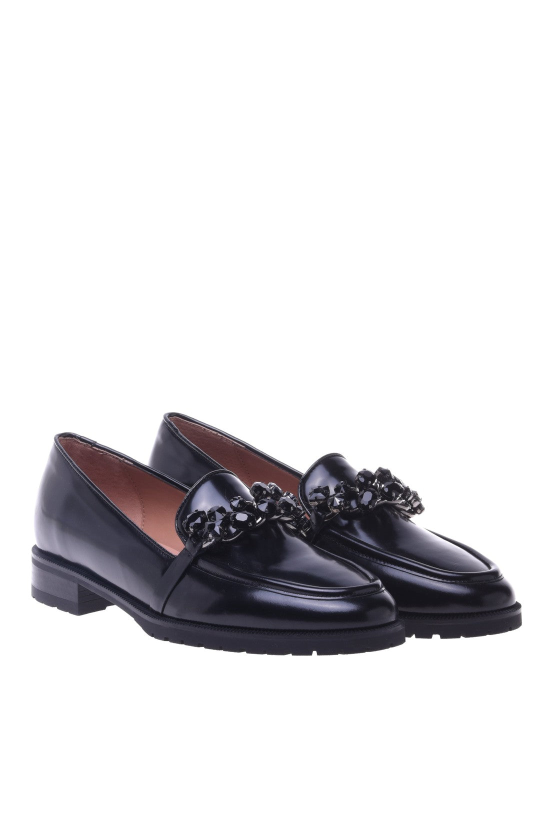 Loafer in black shiny calfskin