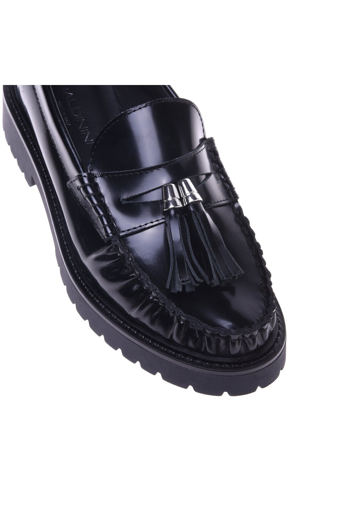 Loafer in black shiny calfskin