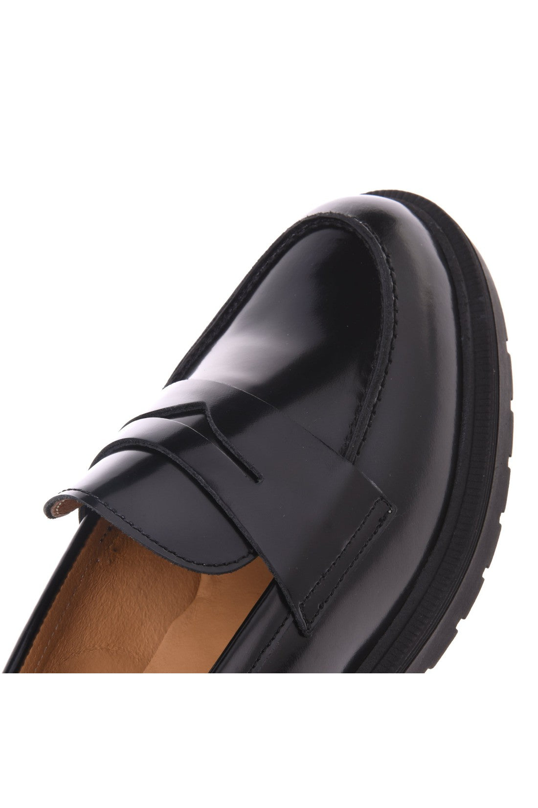 Loafer in black shiny calfskin