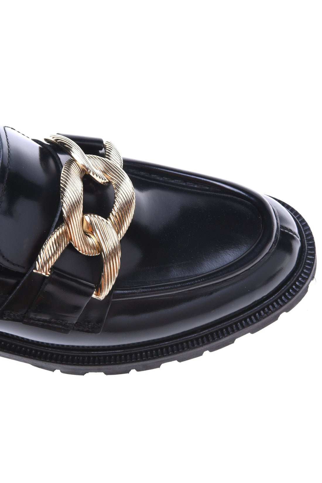 Loafer in black shiny calfskin