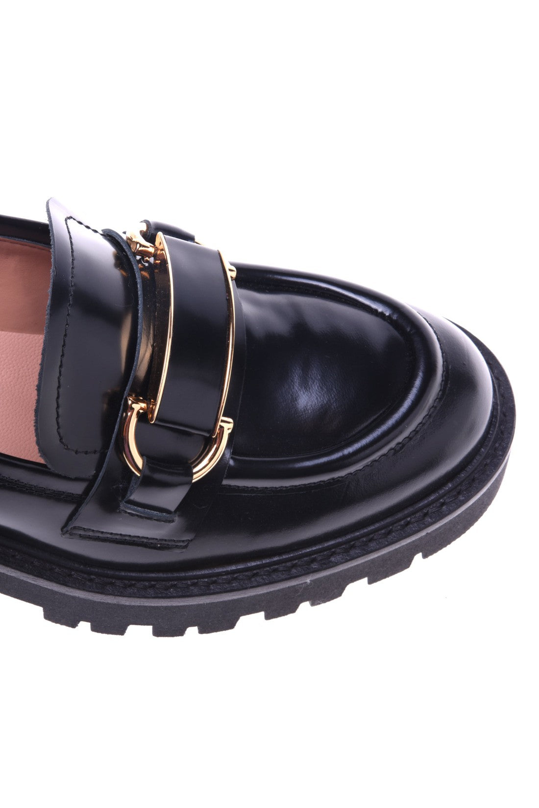 Loafer in black shiny calfskin