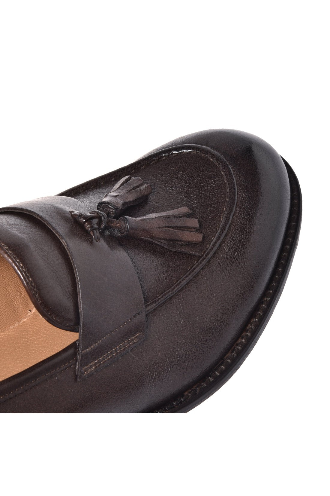 Loafer in dark brown calfskin
