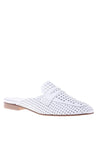 Loafer in white perforated calfskin