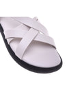 Sandal in cream nappa leather