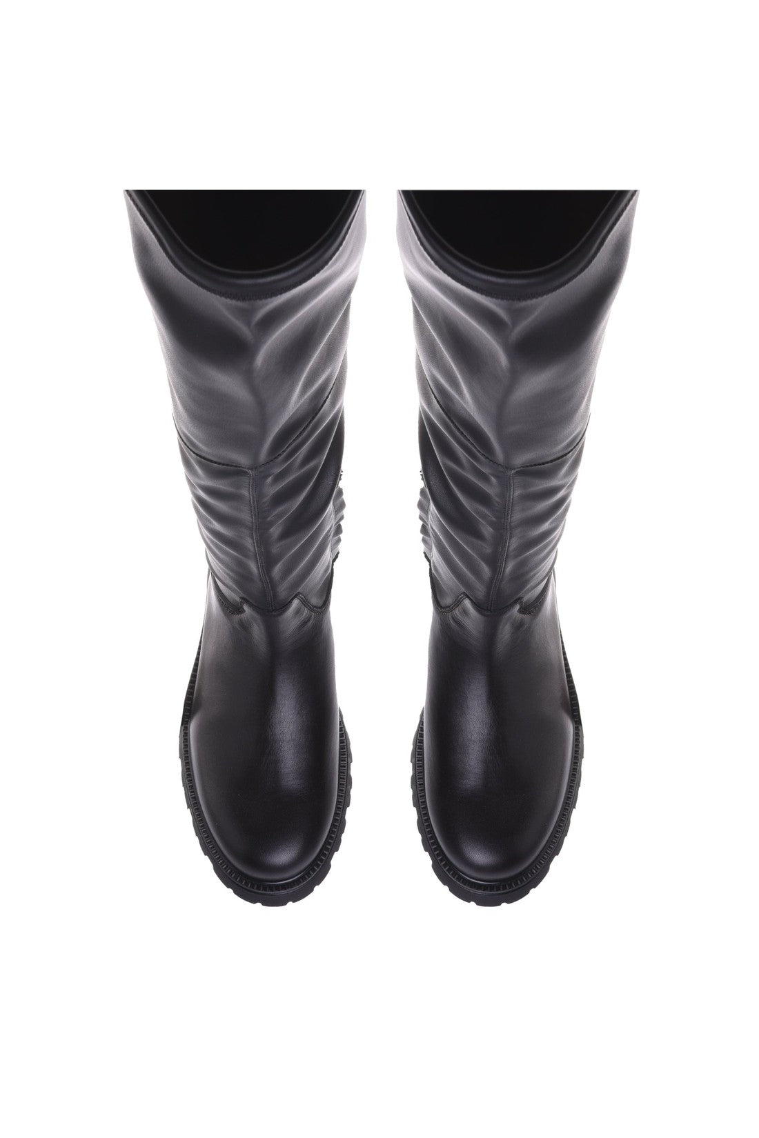 BALDININI-OUTLET-SALE-Stretchy-black-faux-leather-boot-BLACK-FRIDAY-2.jpg