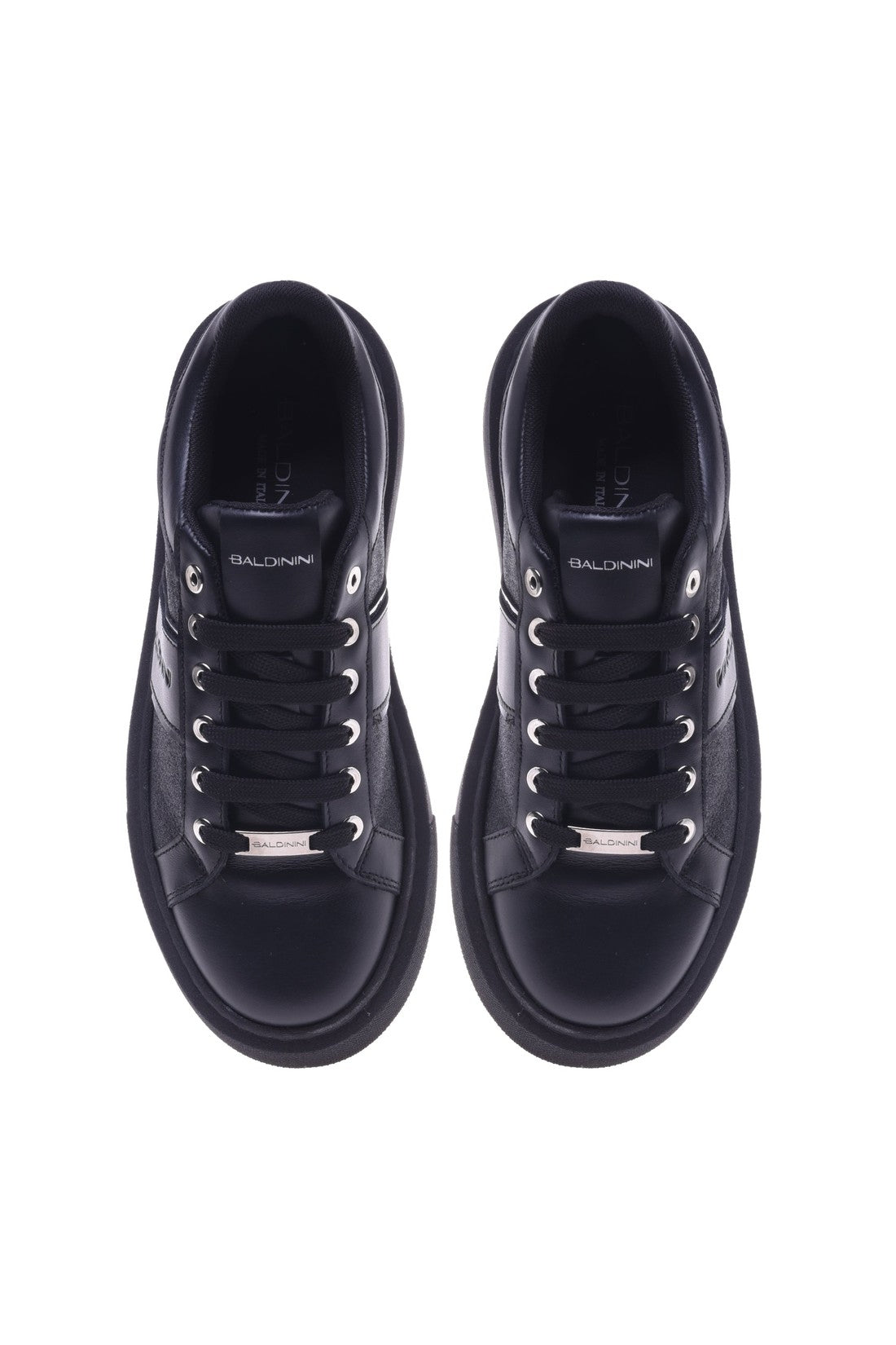 BALDININI-OUTLET-SALE-Trainers-in-black-leather-with-glitter-BLACK-FRIDAY-2.jpg