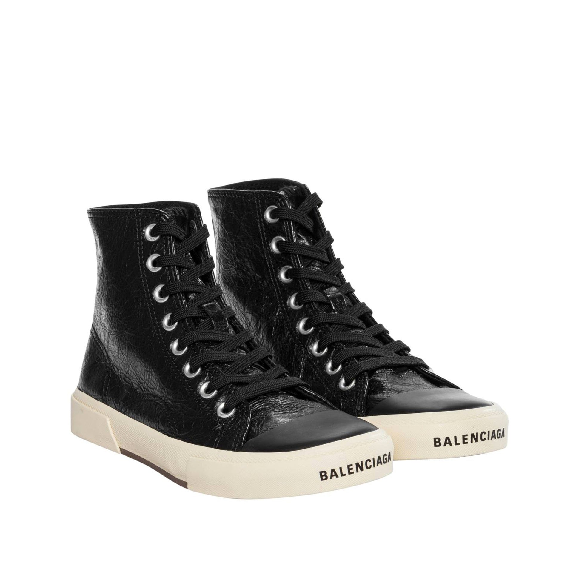 Balenciaga Paris Leather Sneakers