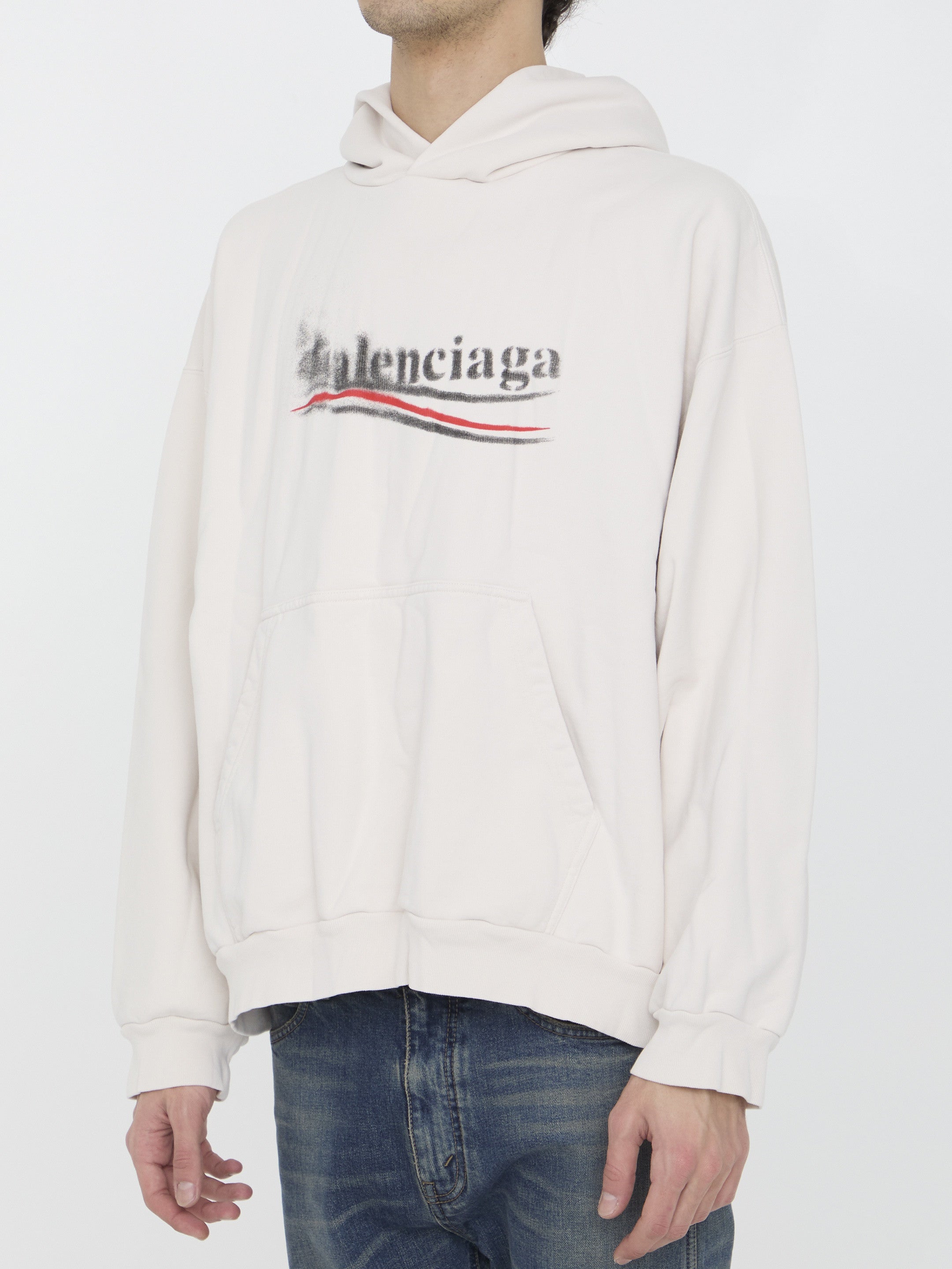 Political Stencil Medium Fit hoodie