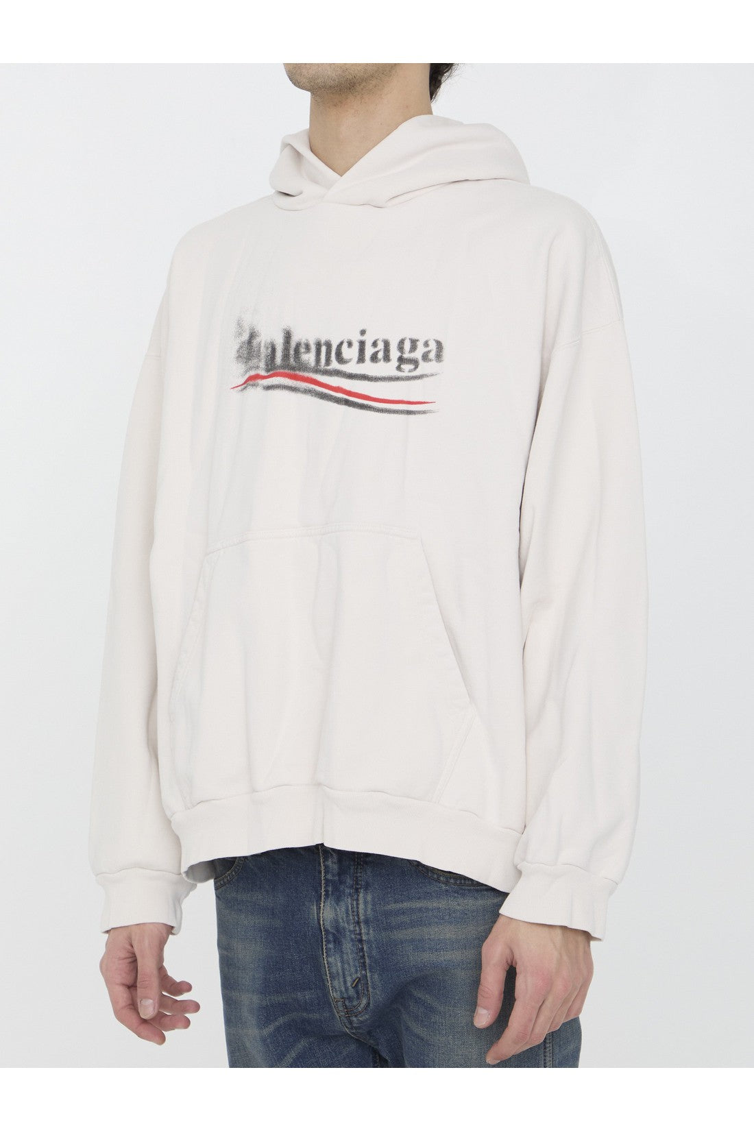 Political Stencil Medium Fit hoodie