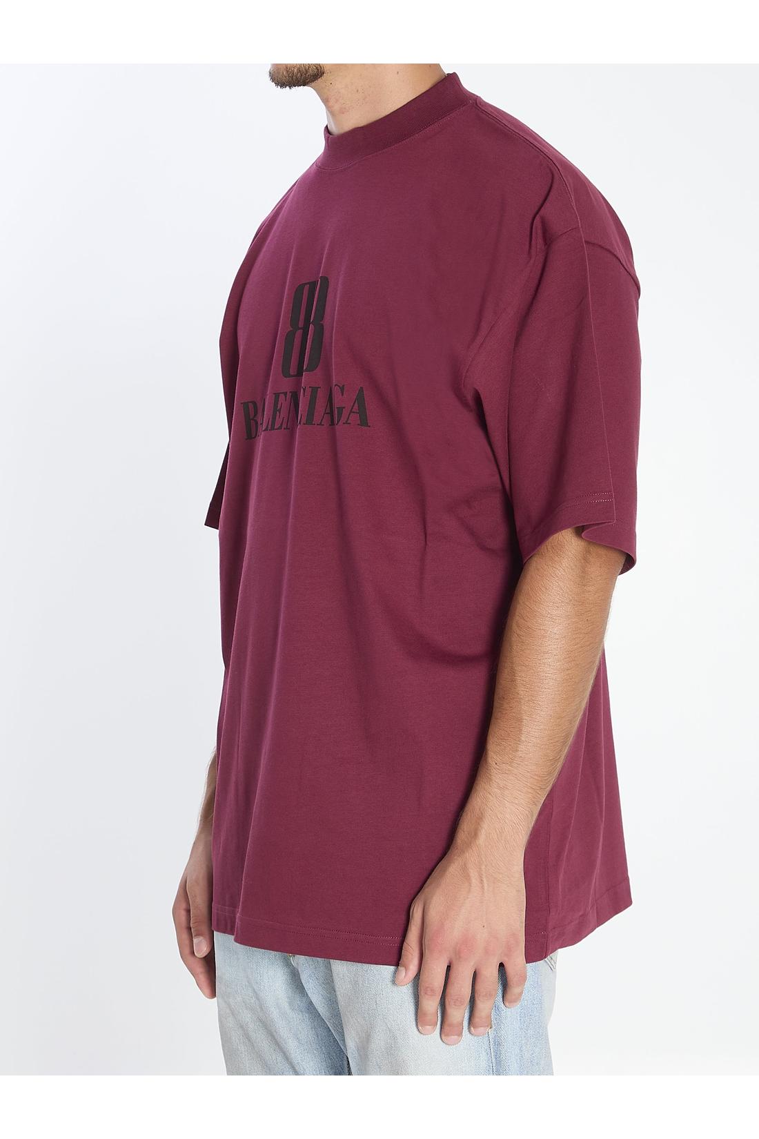 Balenciaga-OUTLET-SALE-BB T-shirt in cotton-ARCHIVIST