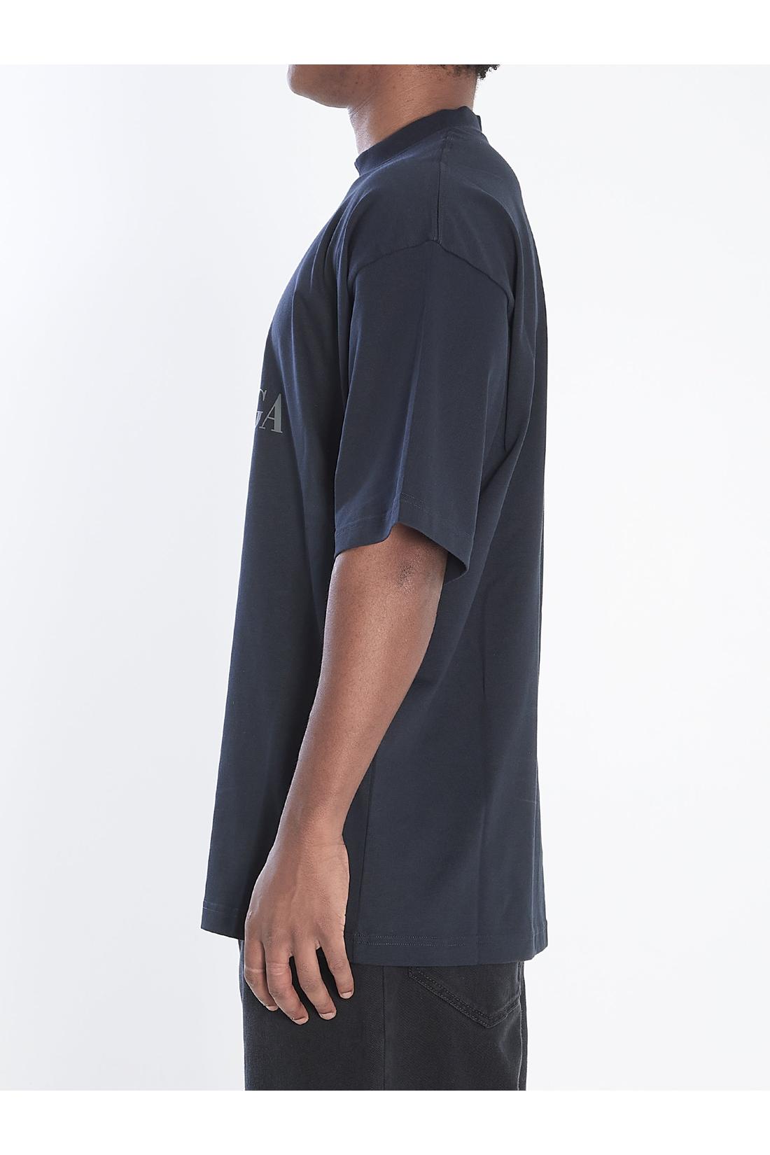 Balenciaga-OUTLET-SALE-BB T-shirt in cotton-ARCHIVIST