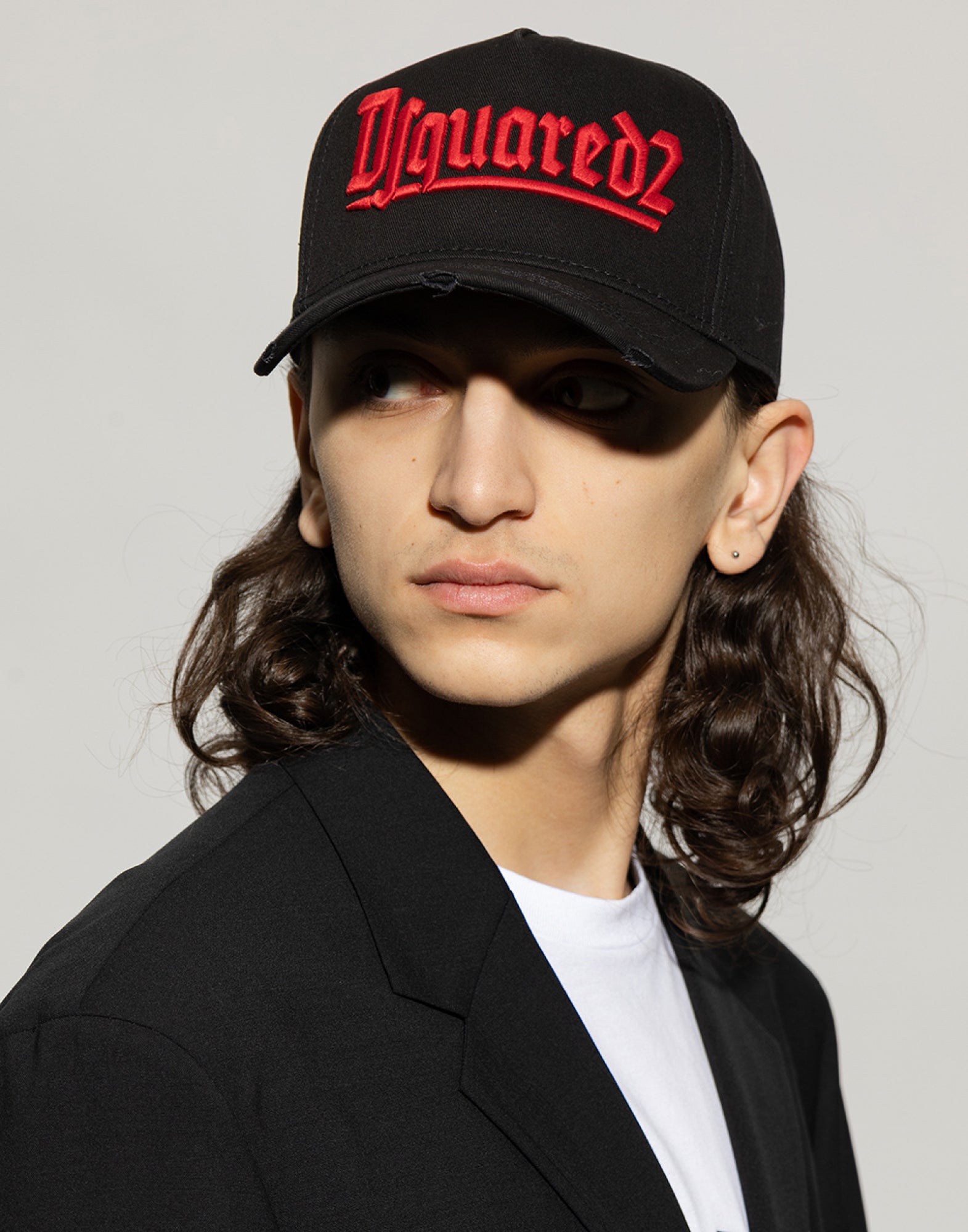 Dsquared2-OUTLET-SALE-Gothic Surfer Logo Baseball Cap-ARCHIVIST