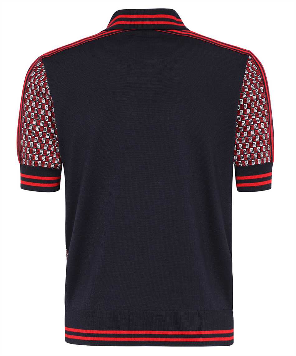 Knitted wool polo shirt