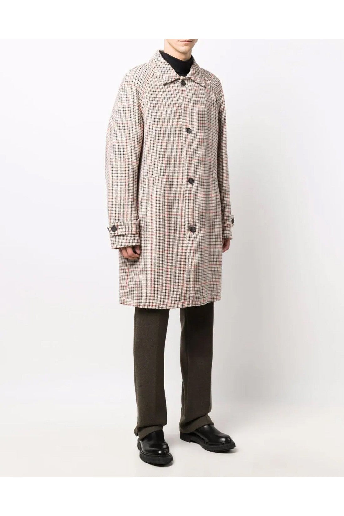 Hugo Boss-OUTLET-SALE-BOSS x Russell Athletic Dejam Houndstooth Coat-ARCHIVIST