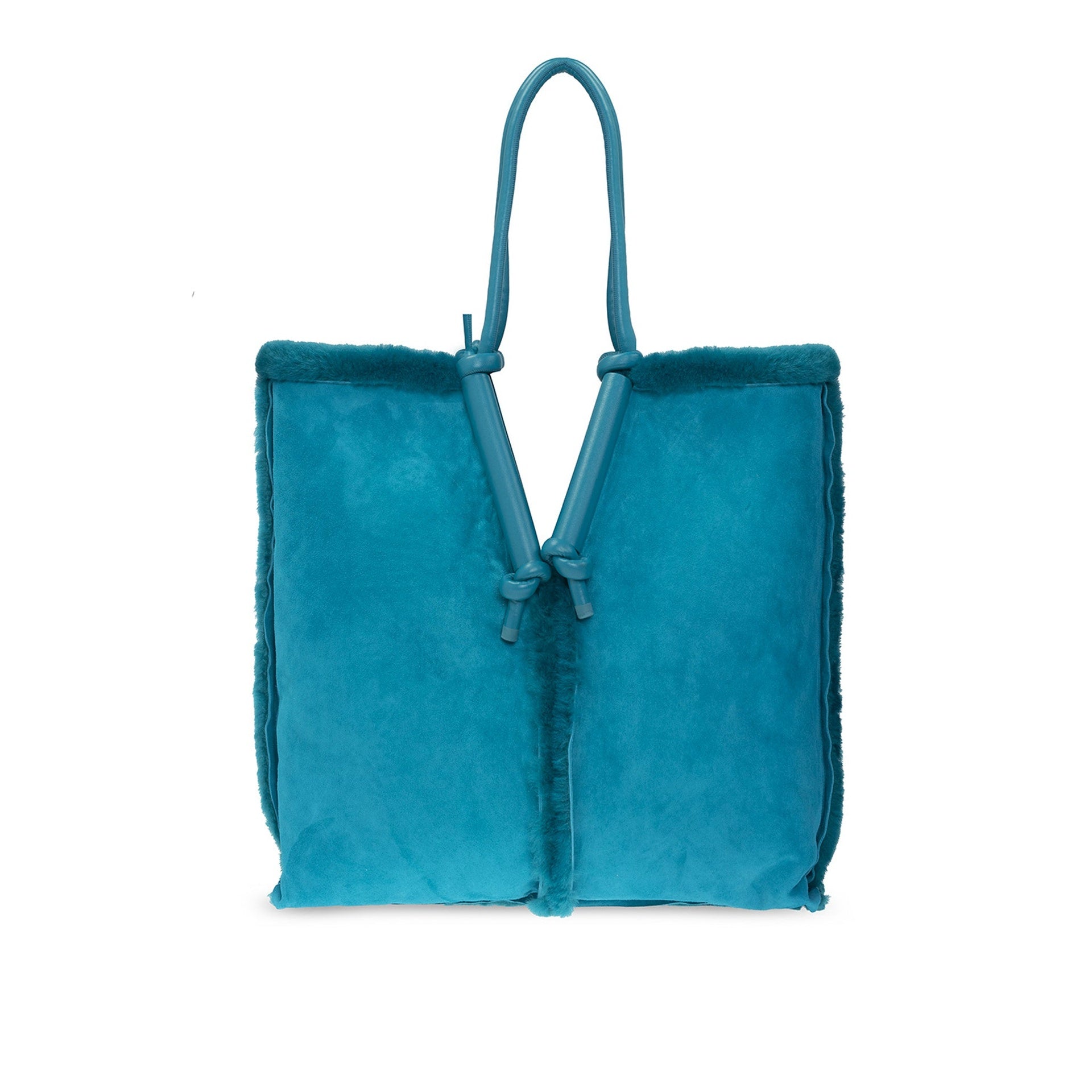 BOTTEGA VENETA-Bottega Veneta Leather Shopper Bag-WOMEN BAGS-Outlet-Sale