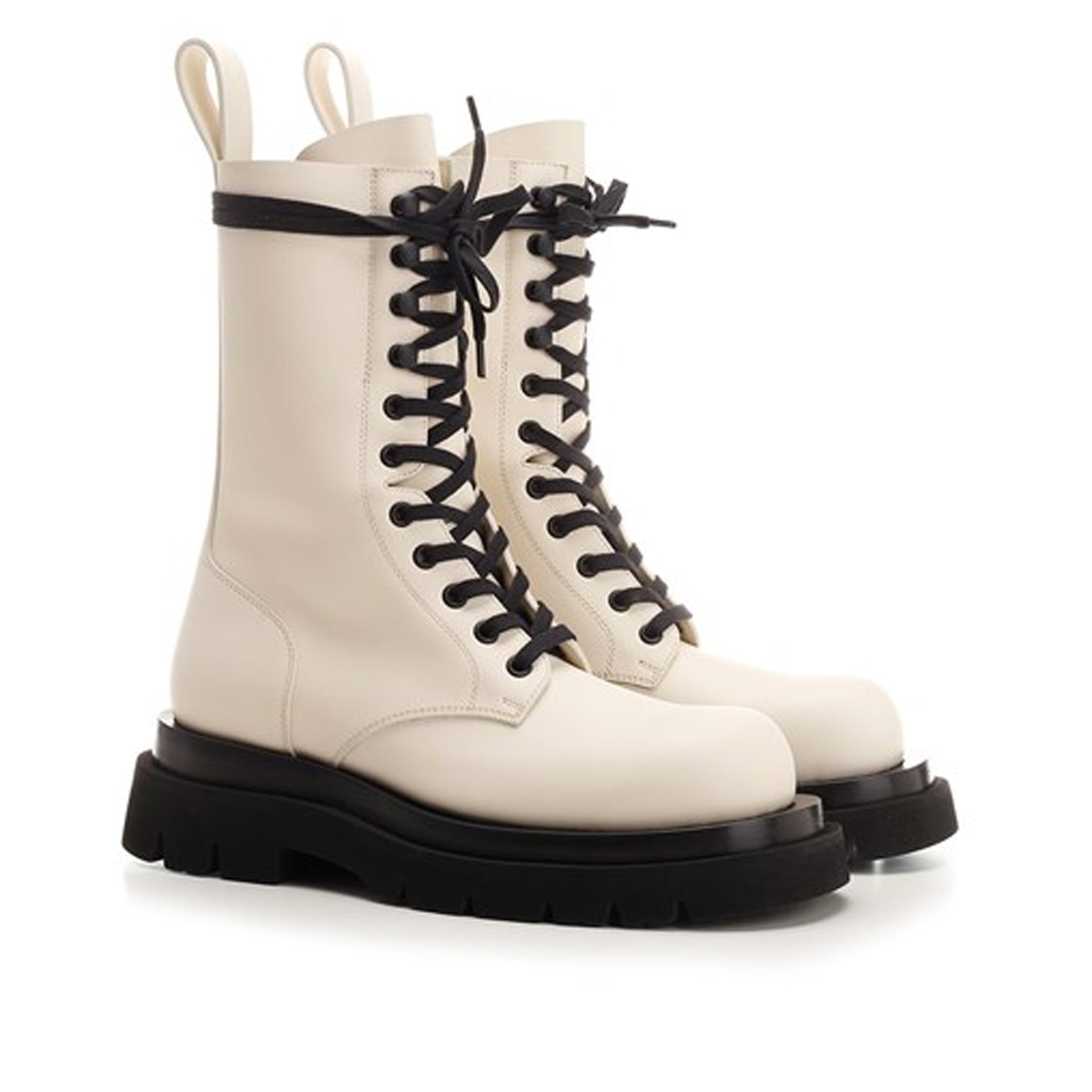 BOTTEGA VENETA-Bottega Veneta Lug Leather Boots-WOMEN SHOES-Outlet-Sale