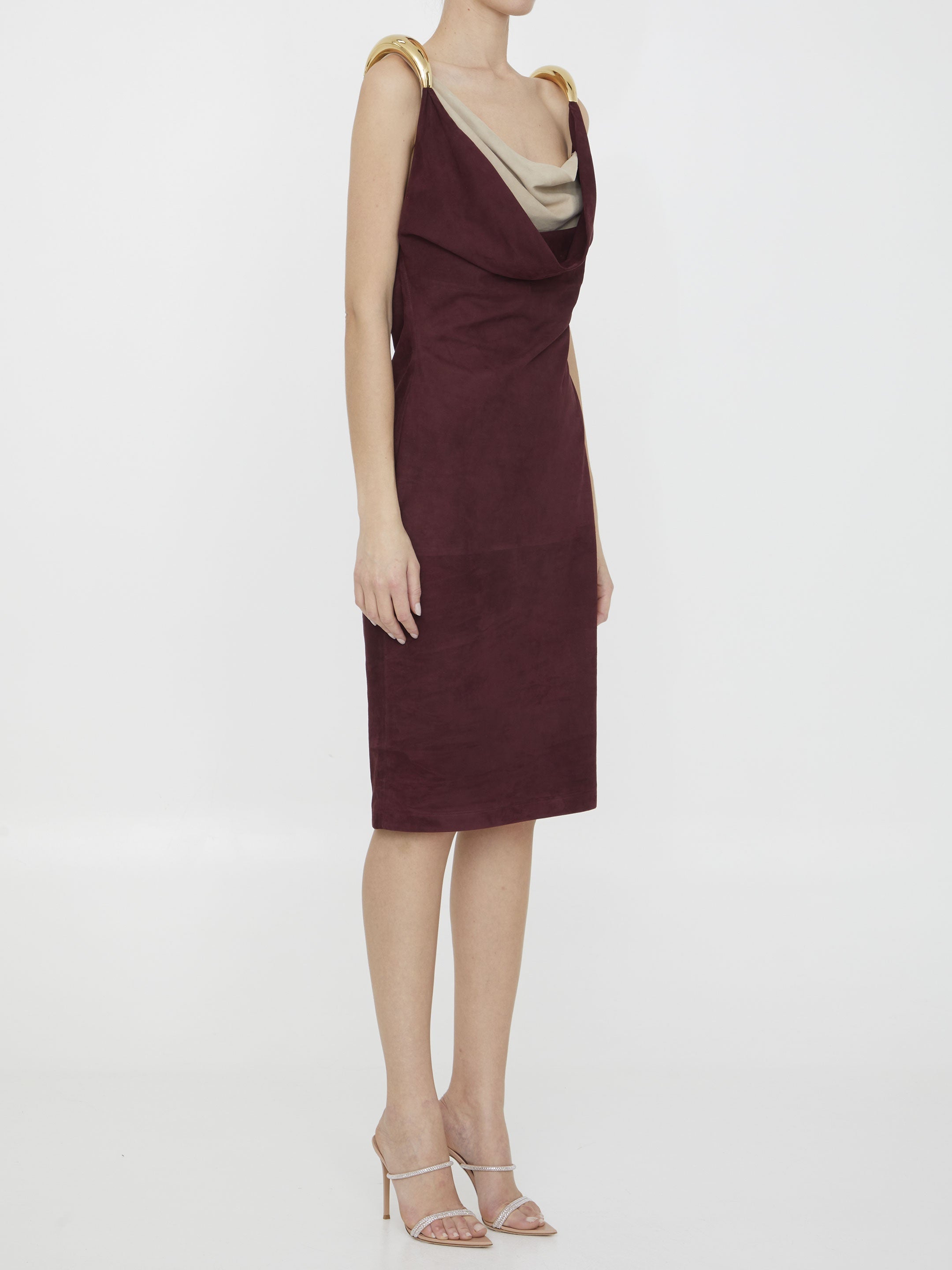 Fluid suede dress