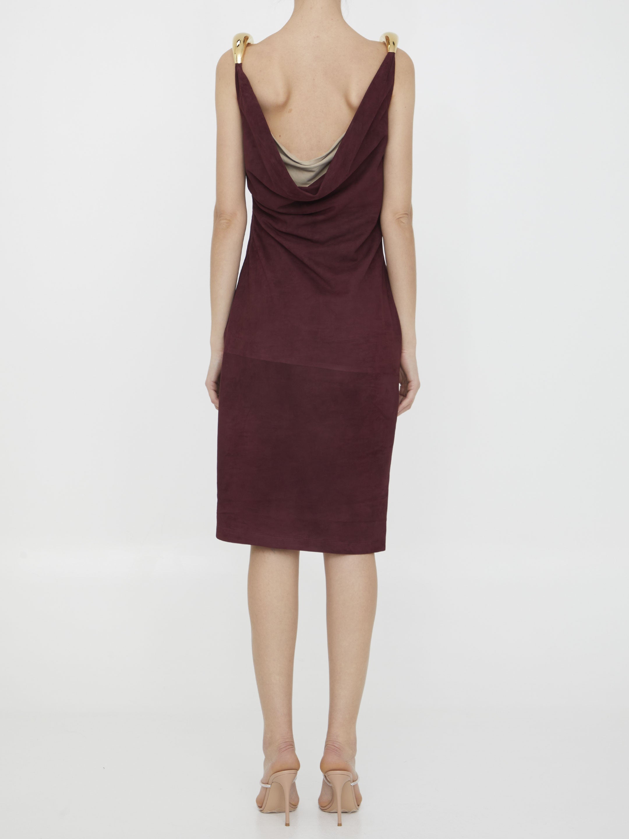 Fluid suede dress