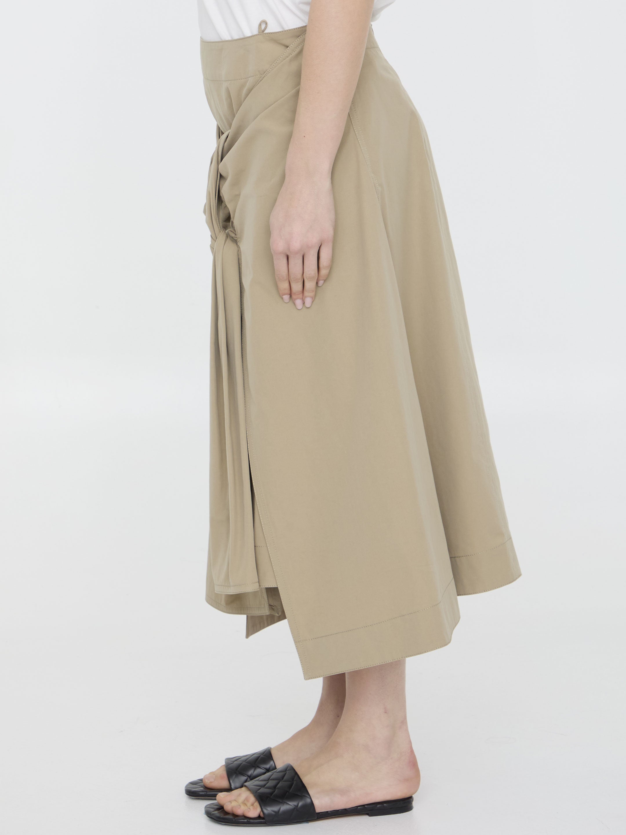 Skirt with draping