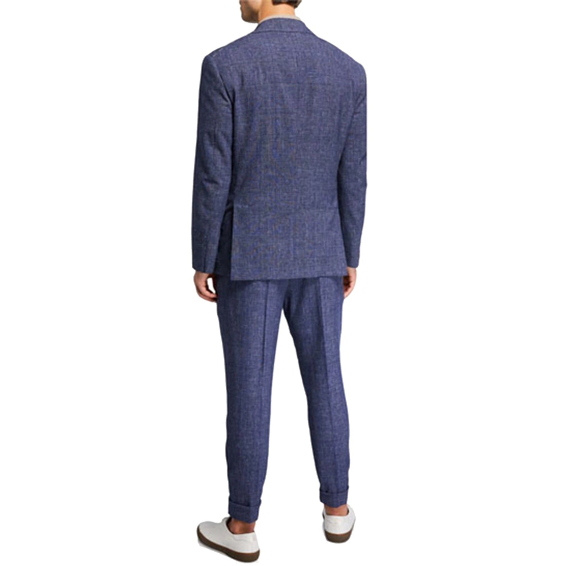 Brunello Cucinelli Blue Wool Suit