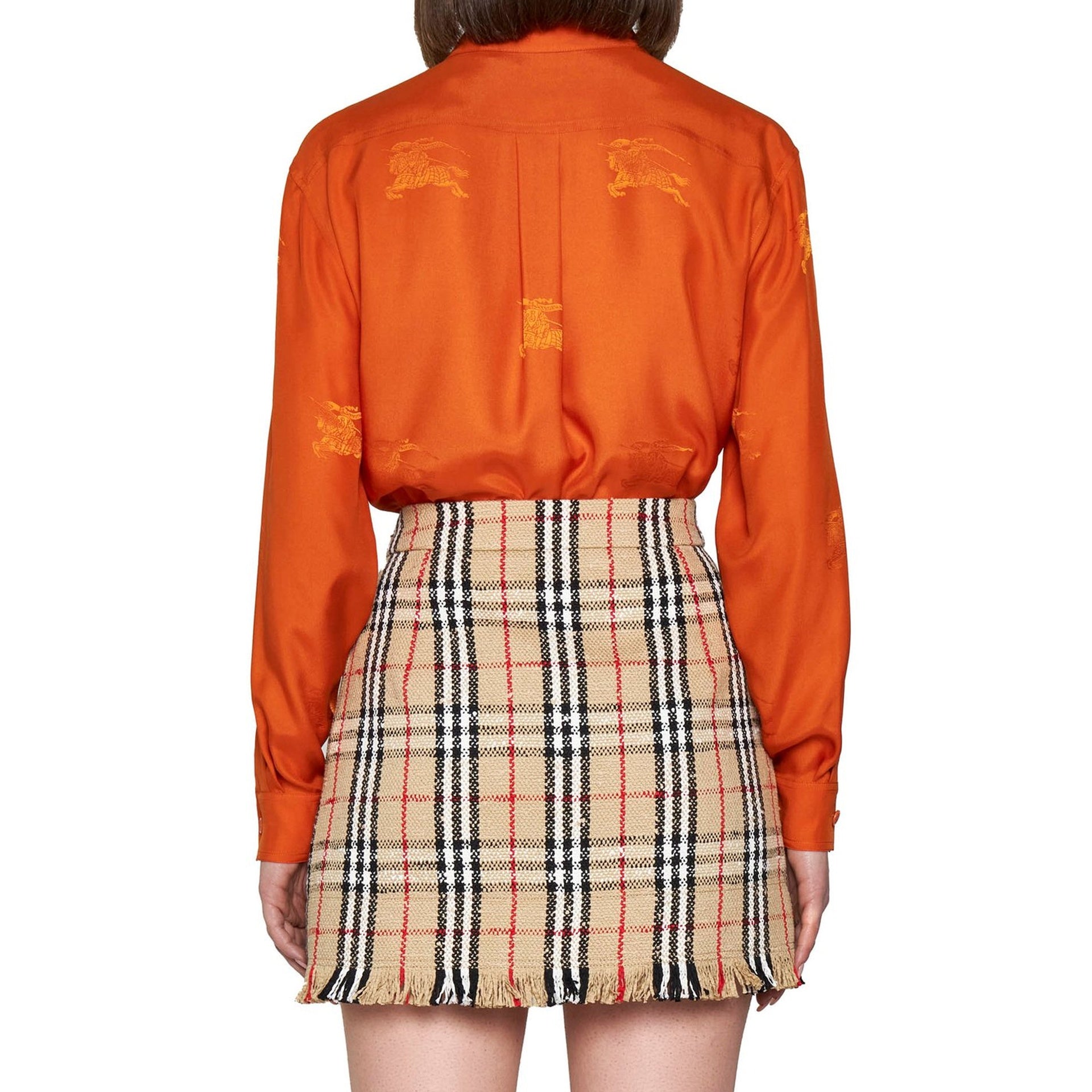 Burberry Vintage Pattern Mini Skirt