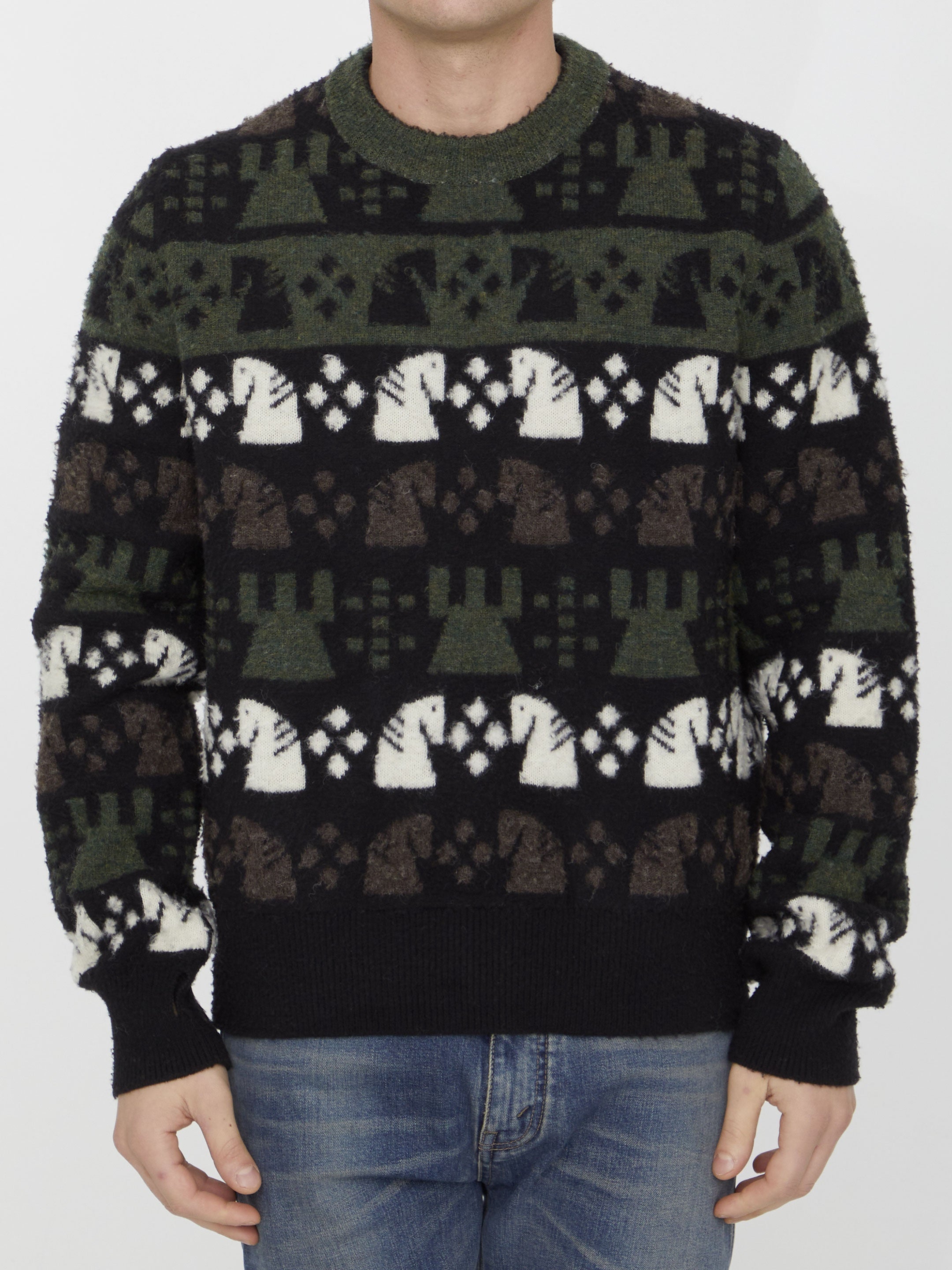 Chess pattern sweater