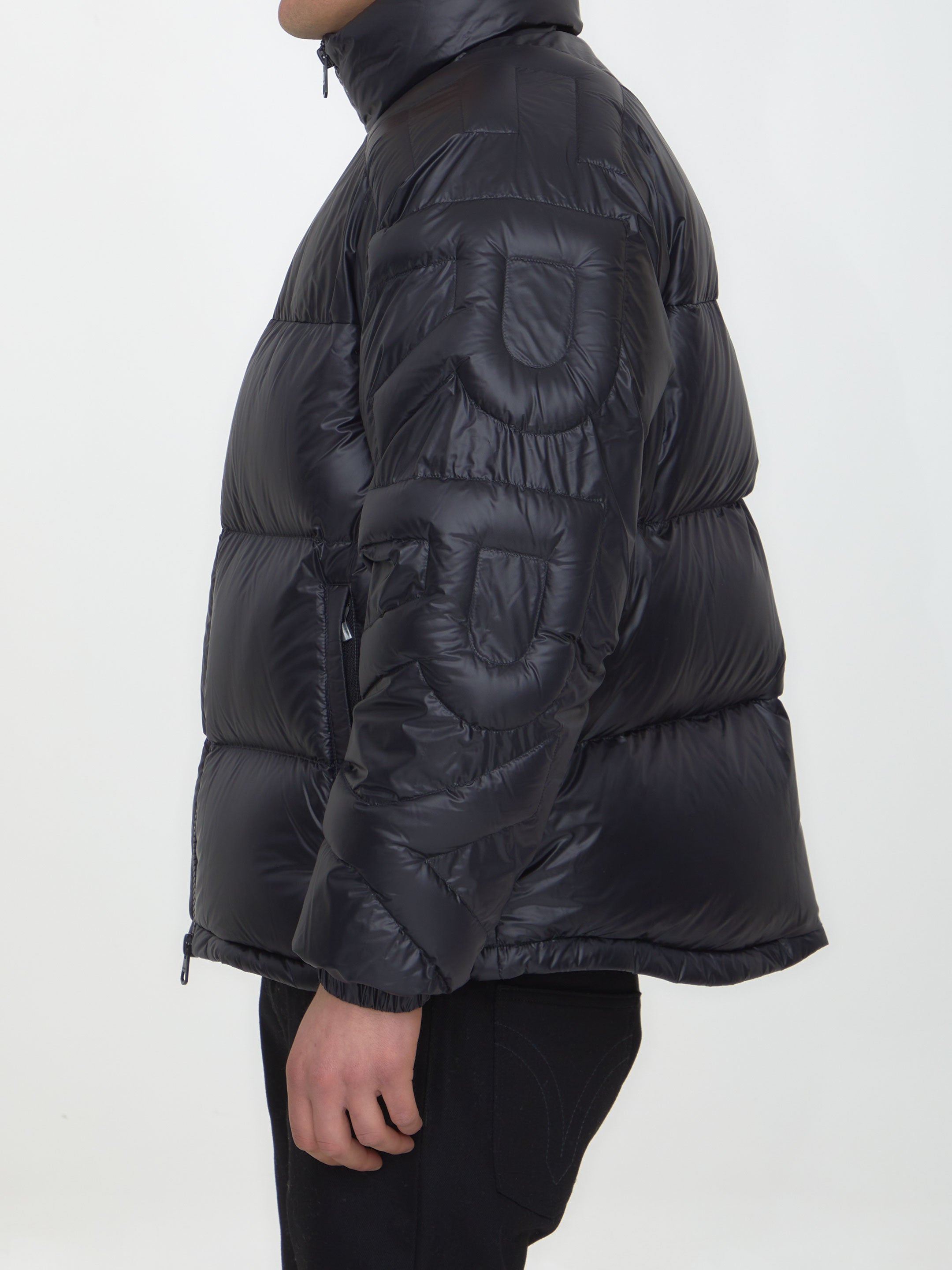 Quilted nylon puffer jacket