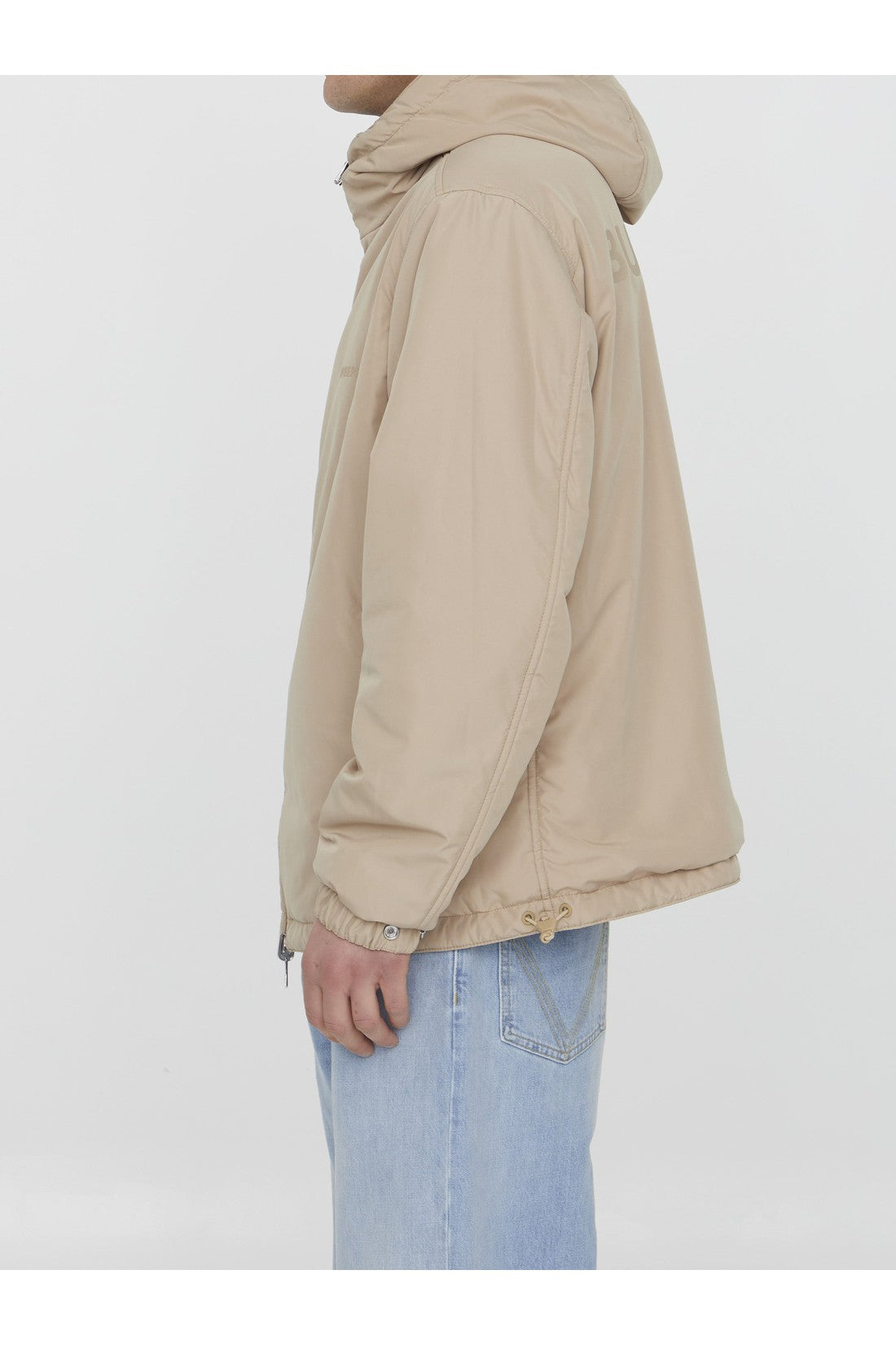 Reversible nylon jacket