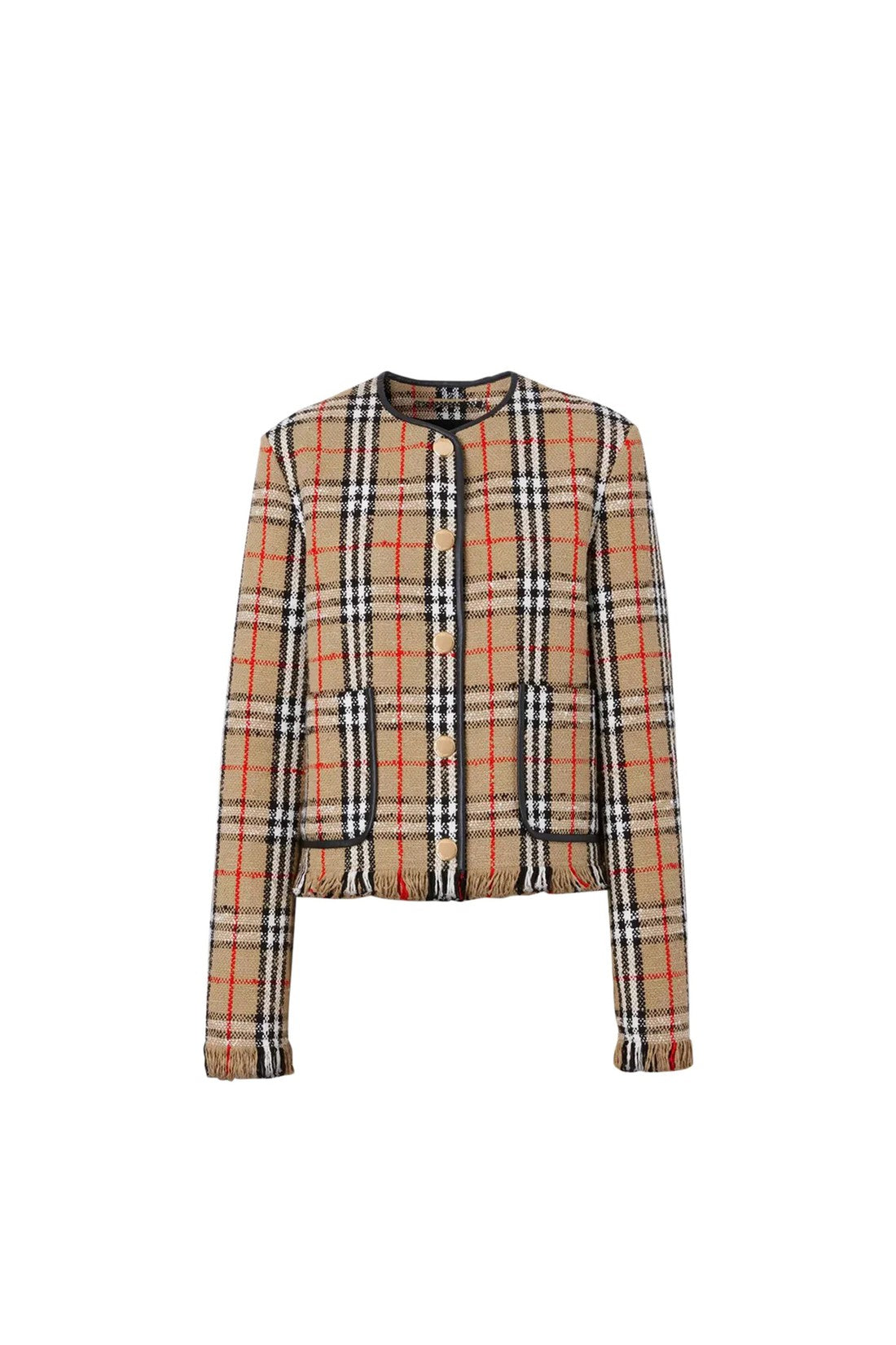 BURBERRY-OUTLET-SALE-BURBERRY Vintage Check Motif Jacket-ARCHIVIST