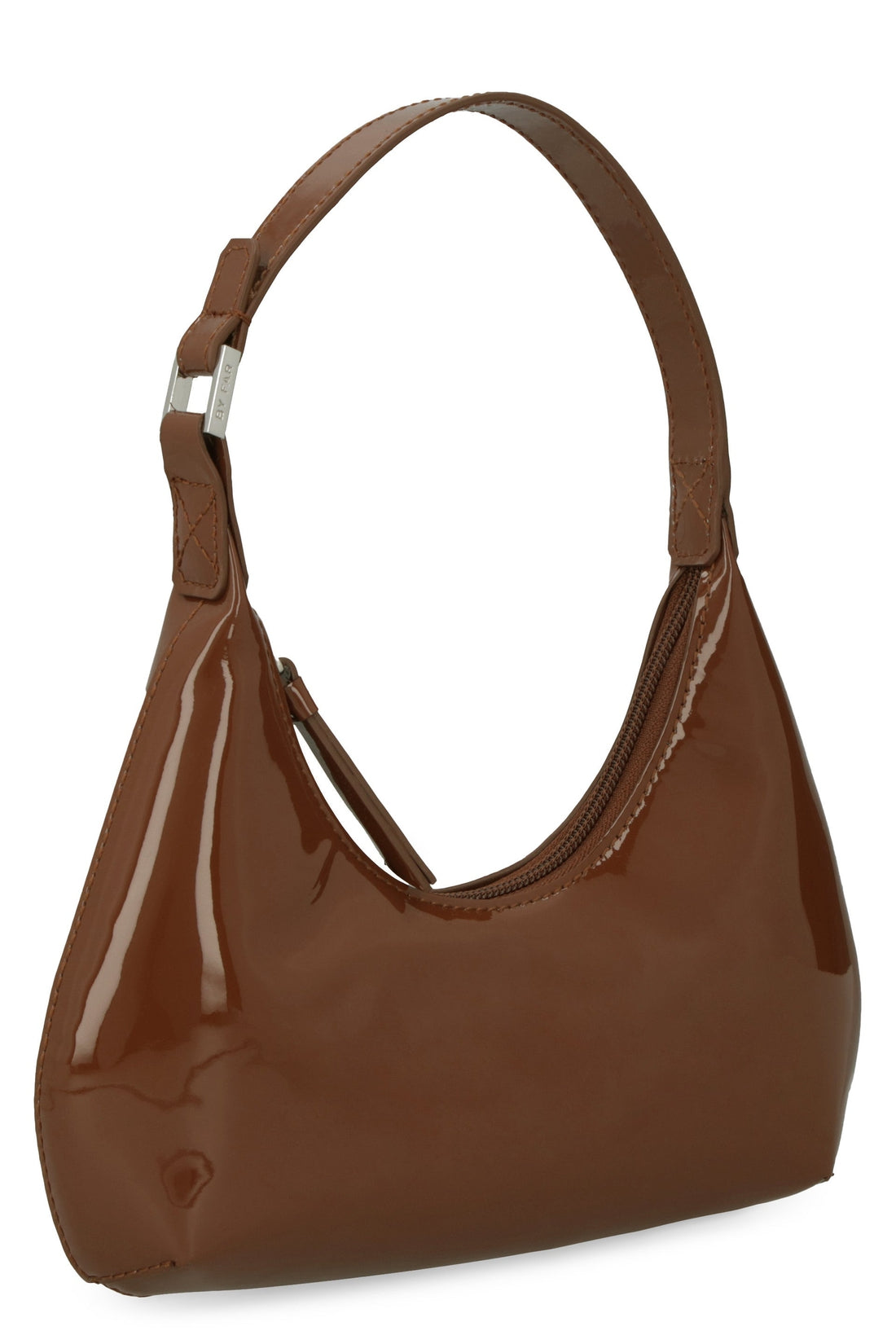 BY FAR-OUTLET-SALE-Baby Amber patent leather handbag-ARCHIVIST