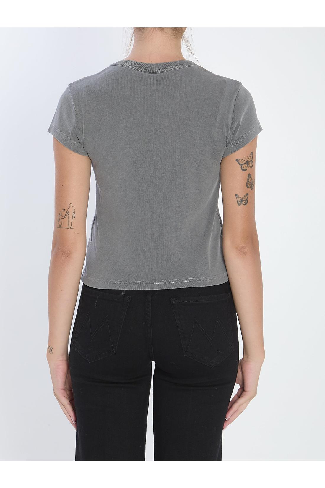 Alexander Wang-OUTLET-SALE-Baby Tee with Hotfix graphic-ARCHIVIST