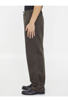 BURBERRY-OUTLET-SALE-Baggy pants in cotton-ARCHIVIST