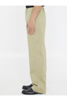 BURBERRY-OUTLET-SALE-Baggy pants in cotton-ARCHIVIST